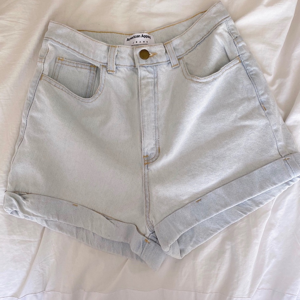 American Apparel high-waisted shorts